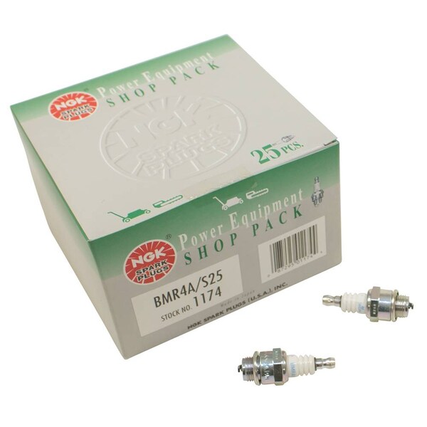 New Spark Plug Shop Pack For Ngk Bmr4A S25, 1174 Plug Type Resistor, Priced Per Pack, Sold Per Pack